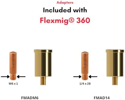 ROBTOOLS Flexmig360 – The Original Patented Flexible MIG Extension – 10" Flexible MIG Gun Extension for Tight Spaces – Universal Fit for Gas & Flux Core – Industrial Grade