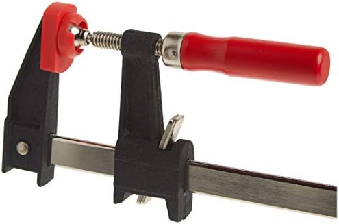 Bessey Clutch Style Bar Clamps - 12 In 600 lb - GSCC2.512- Woodworking Clamps with Ergonomic Handle, Non-Marring Pads, Durable Cast-Iron Jaws & Serrated Rail for Carpentry & Cabinetry