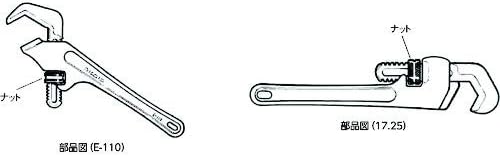 RIDGID 31280 Model 25 Straight Hex Wrench for All Pipe Work, Heavy-Duty Hex Jaw Pipe Wrench with Extra-Wide Opening