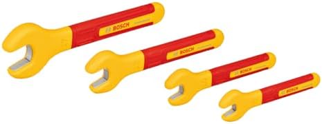 Bosch Professional VDE Spanner Set (incl. 4 spanners: 8mm, 10mm, 13mm and 17mm, Certified up to 1,000 V, in Canvas Bag)