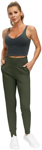 THE GYM PEOPLE Women's Workout Joggers Pants Lightweight Lounge Leggings