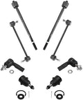 TRQ Front Steering & Suspension Kit Ball Joint Sway Bar Stabilizer Link Tie