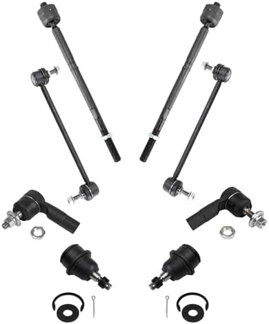 TRQ Front Steering & Suspension Kit Ball Joint Sway Bar Stabilizer Link Tie