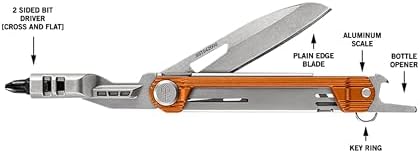 Gerber Armbar Slim Drive 4-in-1 EDC Multitool Pocket Knife, Burnt Orange