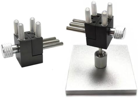 Mini Vise DIY Modeling Crafts Tool Workbench Table Vice Clamp for Scale Model Building Paint Electronic Jewelry- With Square Base