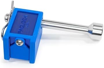 PACLOCK's 80-Series Trailer Hitch Lock, Standard Rekeyable (SR), 135" Pin, One Lock Keyed to a Number U-Pick! w/ 2 Keys, Blue
