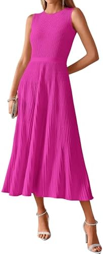 BTFBM Women Midi Bodycon Tank Dress