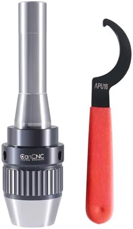 Heavy-Duty Titanium Jaws Keyless Drill Chuck, Integrated Shank by CanCNC Tooling Solutions