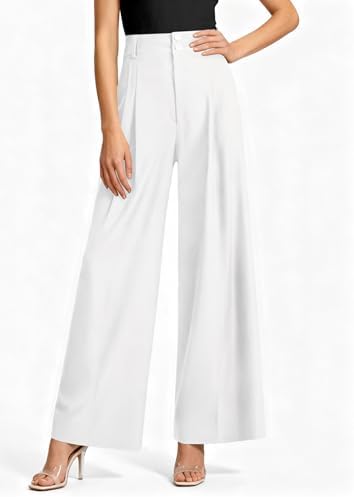 PRETTYGARDEN Women's High Waisted Wide Leg Dress Pants