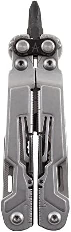 SOG PowerPint Mini Compact Stainless Steel Multi-Tool |18 Lightweight Specialty Tools & SOG Multitool Pliers Pocket Knife, Stone Wash
