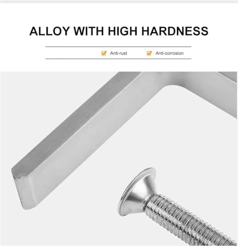 2 Pcs Woodworking G-type Fixture Steel Strong F-clip Board Flat Clamping Device C-type Rocker Carpentry DIY Fixed Clip For Woodworking(Silver C)