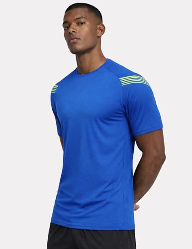 Liberty Imports 5 Pack Men's Active Quick Dry Crew Neck T Shirts