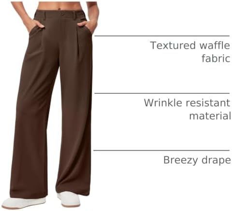 Ewedoos Wide Leg Dress Work Pants for Women Business Casual Office Outfits