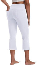 VOOVEEYA Women's Bootcut Leggings - Bootleg Yoga Pants Flare with 4 Pockets