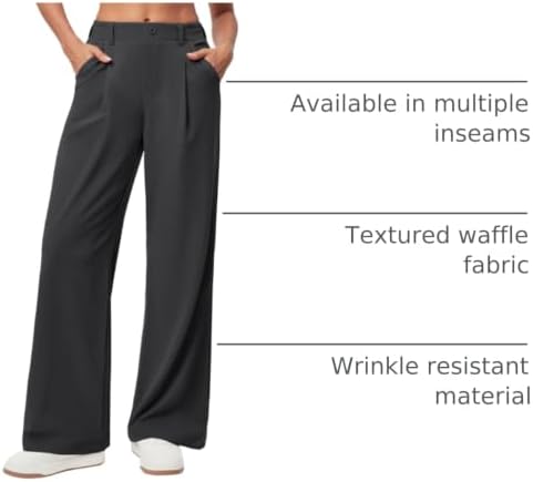 Ewedoos Wide Leg Dress Work Pants for Women Business Casual Office Outfits