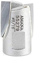 Amana Tool - (55279) Carbide Tipped Mortising Screw Down Shear Cutter 9/16 Dia x 9/16" x 1/4-28 Thread