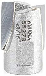 Amana Tool - (55279) Carbide Tipped Mortising Screw Down Shear Cutter 9/16 Dia x 9/16" x 1/4-28 Thread