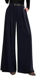 PRETTYGARDEN Womens Wide Leg Dress Pants Flowy Trousers