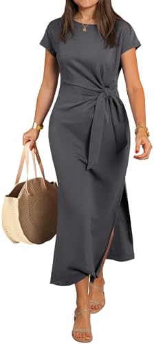 ANRABESS Womens Summer Wrinkle-Free Maxi Dress