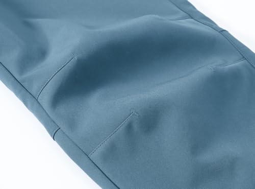 BASUDAM Men's Work Pants Softshell Winter Fleece Lined Insulated Outdoor