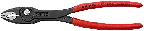 KNIPEX Tools - 2 Piece Extra Long Needle Nose Pliers Set With Keeper Pouch (28 71 280, 28 81 280 and 9K 00 90 12 US) (9K0080128US) & TwinGrip Pliers