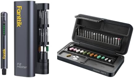 Fanttik F2 Master Mini Cordless Rotary Tool Kit with Master Refill 3/32" Accessories Kit