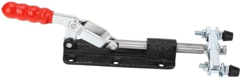 Kadimendium Heavy Duty Dual Head Toggle Clamp 350kg Clamping Force Arrow Storage Case for Fixing Devices Tablesaws Steel Construction 80mm Stroke