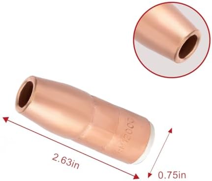 Nozzle For N-M1200C 1/2" Flush AccuLock MDX Fits Miller MDX-250 MDX250 EZ-Select MIG Welding Guns Part 5-PK