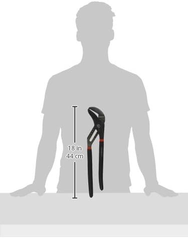 Powerbuilt 16-Inch Groove Joint Pliers, Adjustable Water Pump Pliers, Comfort Dip-grip Handle - 641395