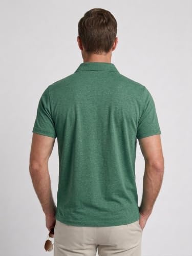 5 Pack Men's Polo Shirts Short Sleeve Golf T Shirt Performance Casual