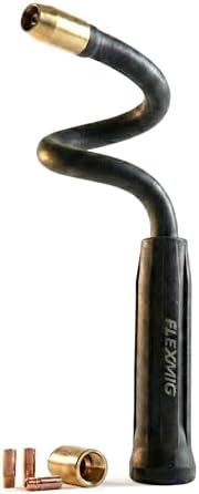 ROBTOOLS Flexmig360 – The Original Patented Flexible MIG Extension – 10" Flexible MIG Gun Extension for Tight Spaces – Universal Fit for Gas & Flux Core – Industrial Grade