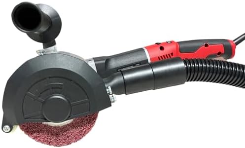 1380W Dustless Drum Burnishing Polisher, 6-Speed Variable Surface Conditioning Machine for Rust Removal, Paint Stripping, Stainless Steel Satin Finishing & Wood Restoration