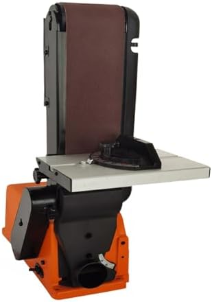 Belt Sander, Grinding Wheel Sand Belt Machine Variable Speed Combination Bench Sander Belt Sander Disk with Cast Iron Base