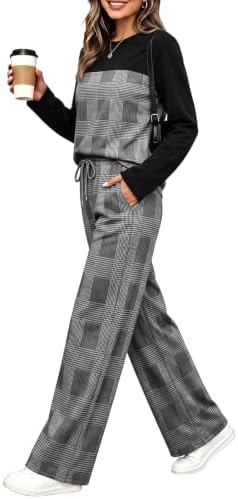 WIHOLL Two Piece Sets for Women Fall Outfits Casual Matching Lounge Sets