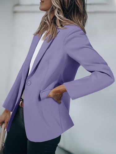 Cicy Bell Womens Casual Blazers Long Sleeve Work Office Suit Jackets Blazer