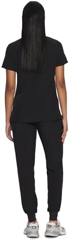 COZYFIT Scrubs for Women Set - Stretch V-Neck & Jogger Pant with 9 Pockets