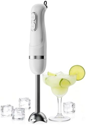 Turelar Immersion Blender Corded 400W, 2 Speed, Emulsifier, Blend