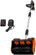 Cordless Snow Shovel, Electric Snow Blower - 20V 4.0Ah Battery & Charger, Brushless Motor, Clears Paths Up to 12 in W x 8 in H, 17FT Throwing Distance, Snows Thrower for Sidewalks & Driveways