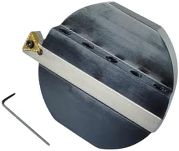 Fly Cutter 100mm with R8 Arbor – Complete Fly Cutter Set with 1/2" x 1/2" x 4" Carbide-Tipped Lathe Tool | Precision Facing Tool for Milling Machines, Alloy Heads & Metalworking
