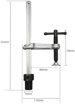 Insertion Clamp Fixture Ratchet Bench Clamp Insert Type Fastening Tool Alloy Steel Construction Secure Positioning Device Suitable for Metalworking, style to 8