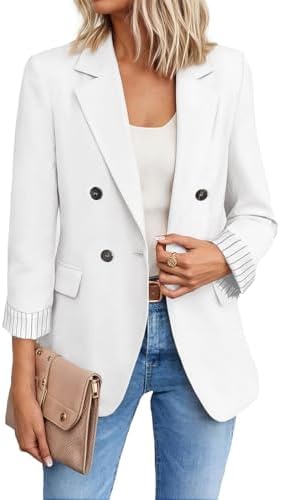 Mina Self 2026 Women's Fall Tweed Blazer Plaid Jacket Business Casual Coat