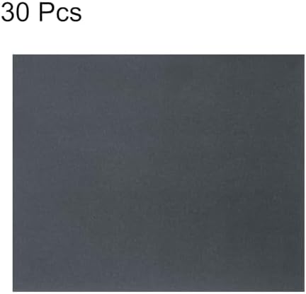HARFINGTON 30pcs Sandpaper 600 Grit 9 x 11 Inch Waterproof Backing Silicon Carbide Abrasive Wet Dry Sanding Sheets for Wood Finishing, Metal Sanding, Automotive Polishing