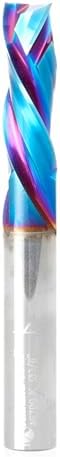 Amana Tool Spektra Extreme Tool Life Solid Carbide CNC Compression Spiral Router Bit, 46709-K, 3/8 D x 1-1/8 CH x 3/8 SHK x 3 Inch Long 3 Flute