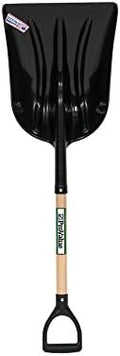 Seymour 49050 S300 DuraLite Series #12 Poly Grain/Snow Scoop, 14.25" x 17.75" Head, 29" Hardwood Handle, Poly D-Grip