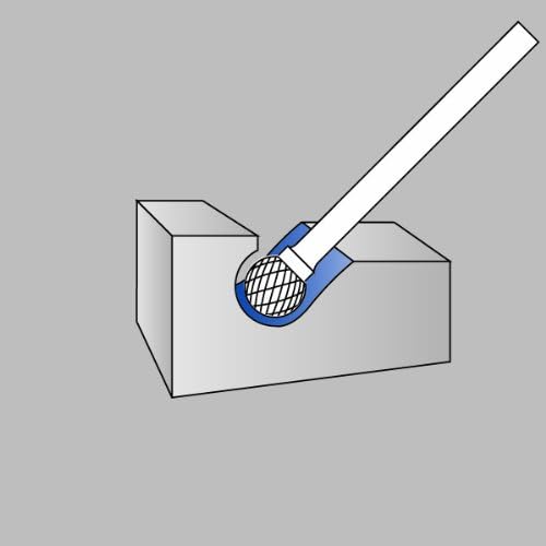 Champion SD42 Titanium Nitrite Coated Burs Solid Carbide Miniature 1/8-Inch Cutter Diameter 1/8-Inch Cutter Diameter