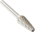 Drill America SL-53 Carbide Burr/Rotary File Cone Radius-End 14 Degree Taper Double Cut for Die Grinder 3/16" Dia. x 1/2" Cut Length with 1/8" Shank and 2" Overall Length, DUL Series
