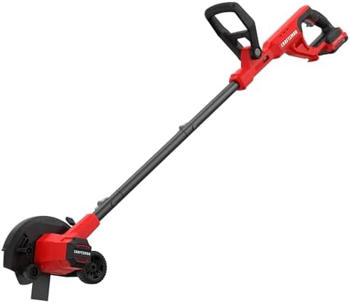 CRAFTSMAN Cordless Edger Lawn Tool, 20V MAX Battery, Charger and Blade Included, Lightweight Lawn Edger, 7.5 in Cutting Width, 1000 Ft of Edging per Charge (CMCED400D1)