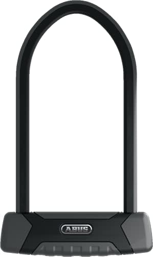 ABUS U-Lock Granit XPlus 540 and SH B Bracket, Bike Lock with XPlus Cylinder as Tamper Protection and Illuminated Key, ABUS Security Level 15, Black, Black/Grey, 30 cm