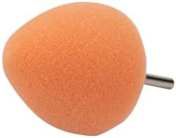 Maxshine 10 Pieces MN01 Mini Polisher and Accessories - 3x3cm (1.18”x1.18”) Orange Polishing Pads, Precision Buffing & Polishing for Tight Spaces, Ideal for Professional Car Detailing
