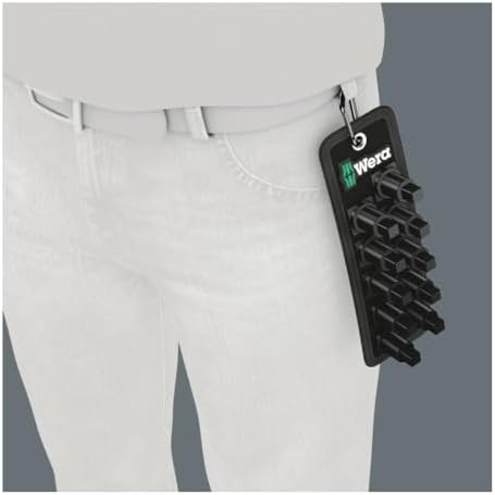 WERA 05003982001 Socket Rail B VDE (Textile Belt), 10 Location, unloaded